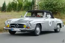 Ein Mercedes-Benz 190SL als Teilnehmer der ADAC Sunflower Rallye im August 2012.