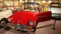 DAF 31  Daffodil . 1963 - 1965. Der 2-Zylinderboxermotor hat einen Hubraum von 746 cm³ und leistet 26 PS. DAF-Museum Eindhoven am 05.01.2018.