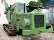 Fr�srad Grabenbagger 589000 im Museumshof der Agrarmuseums Schlo� Blankenhain