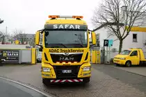 ADACTruckService/Safar MAN TGX V8 (EMPL Bison) Aschleppfahrzeug für LKW und Busse am 06.01.18 in Frankfurt Preungesheim. Dieses Foto entstand bei einen vereinbarten Fototermin. Das Fahrzeug ist auf den Namen Benni getauft