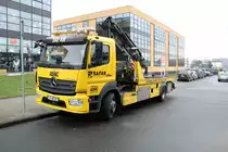 ADAC/Safar Mercedes Benz Atego Abschleppfahrzeug am 06.01.18 in Frankfurt am Main Preungesheim