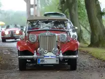 Ein MG TD als Teilnehmer der ADAC Sunflower Rallye. (Nehringen, August 2012)