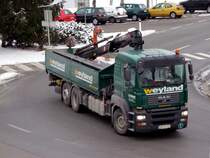 TGA einer gro�en Sch�rdinger Eisen-Haushaltswarenfirma bei der Zustellung in Ried i.I.; 090130