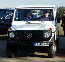 =MB G steht an der Zufahrtskontrolle der Veterama, 10-2017