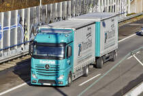 MB Actros Hängerzug  TransPak  in Bonn - 29.11.2017