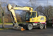 Radbagger (Hersteller ?) in Euskirchen - 10.01.2018