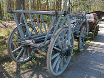 Ein alter Heuwagen für die Landwirtschaft. (Agroneum Alt Schwerin, April 2009)