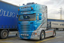 Spedition Konzack - Super Scania R Streamline am 19.01.2018 in Dortmund.