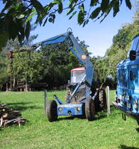 T 157/2 Mobilbagger über 40 Jahre alt mit Hubarmverlängerung Bild habe ich am 16. 06. 2007 gemacht.