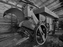 Ein Heusammler im Agroneum Alt Schwerin. (April 2009)