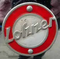 =Lohner Firmenlogo, gesehen bei der Veterama, 10-2017