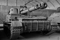 Die Selbstfahrlafette 2S3 mit der 152-mm-D20-Haubitze im Technik Museum Pütnitz. (August 2006)