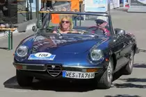 Ein Alfa Romeo Spider bei der 29. Viersener Oldtimer-Rallye am 27.05.2017