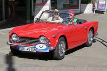 Ein Triumph TR4A bei der 29. Viersener Oldtimer-Rallye am 27.05.2017