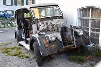 Die traurigen Überreste eines Londoner Taxis, Beardmore MK7 (Lindau, 2017-11-01)