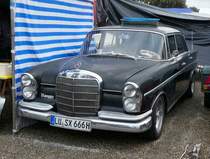 =MB Heckflosse eines Ausstellers gesehen bei der Veterama, 10-2017