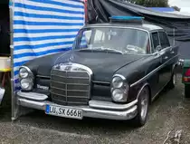 =MB Heckflosse eines Ausstellers gesehen bei der Veterama, 10-2017