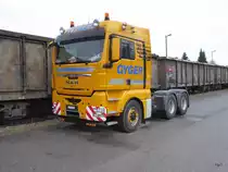 MAN Zugmaschiene abgestellt in Payerne am 10.02.2018