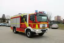 Feuerwehr Langen (Hessen) MAN TGM StLF 20/25 (Florian Langen 1/40) am 17.02.18 bei einen Fototermin fotografiert