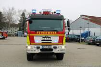 Feuerwehr Langen (Hessen) MAN TGM StLF 20/25 (Florian Langen 1/40) am 17.02.18 bei einen Fototermin fotografiert