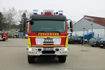 Feuerwehr Langen (Hessen) MAN TGM StLF 20/25 (Florian Langen 1/40) am 17.02.18 bei einen Fototermin fotografiert