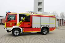 Feuerwehr Langen (Hessen) MAN TGM StLF 20/25 (Florian Langen 1/40) am 17.02.18 bei einen Fototermin fotografiert