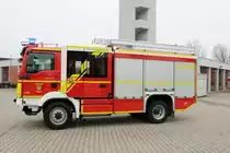 Feuerwehr Langen (Hessen) MAN TGM StLF 20/25 (Florian Langen 1/40) am 17.02.18 bei einen Fototermin fotografiert
