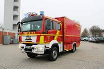 Feuerwehr Langen (Hessen) MAN TGM LKW (Florian Langen 1/68) am 17.02.18 bei einen Fototermin fotografiert