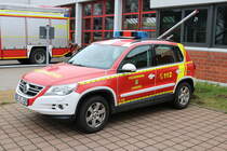 Feuerwehr Langen (Hessen) VW Tiguan KdoW (Florian Langen 1/10) am 17.02.18 bei einen Fototermin fotografiert
