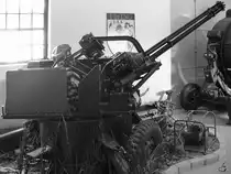 Ein Anhänger mit einer M61A1 Vulcan Flugabwehrkanone der Belgischen Luftwaffe. (Historical Centre Beauvechain, Juni 2004)