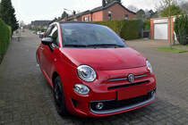 Ellenator Quasi- Dreirad, Umbau auf Basis des Fiat 500er, am 20.2.2018 in Übach- Palenberg