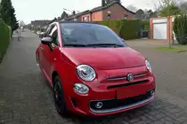 Ellenator Quasi- Dreirad, Umbau auf Basis des Fiat 500er, am 20.2.2018 in Übach- Palenberg