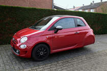 Ellenator Quasi- Dreirad, Umbau auf Basis des Fiat 500er, am 20.2.2018 in Übach- Palenberg