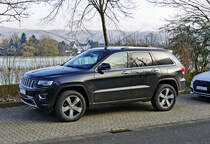 Jeep Grand Cherokee am Rheinufer in Rolandseck - 27.01.2018
