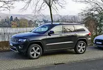 Jeep Grand Cherokee am Rheinufer in Rolandseck - 27.01.2018