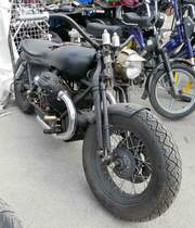 =unbekanntes Motorrad steht zum Verkauf bei der Veterama, 10-2017