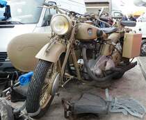 =NSU mit Seitenwagen steht zum Verkauf bei der Veterama, 10-2017