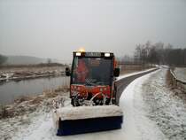 Winter im Norden Multicar TREMO 4x4 im Winterdienst eindesetzt.Foto 02.2018