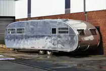 Typischer US-Wohnanhänger aus Leichtmetall in Bad Honnef - 08.02.2018