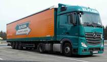 =MB Actros der Spedition  ELFLEIN  rastet im März 2018 an der A7