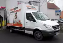 =MB Sprinter von MÖBEL-WIRTH steht im März 2018 in Hünfeld zur Entladung