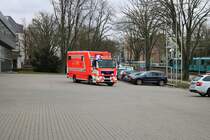 BF Frankfurt MAN TGM GW-AS1 beim Ausrücken am 10.03.18 an der Wache1