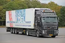 Volvo FH16 mit Kühlauflieger von Kempen in Breuna A44. 07.09.2011