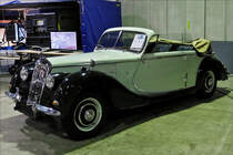 Riley RMD, Bj 1950, 2500 ccm, 83 Ps (61 KW) gesehen beim Auto Jumble in Luxemburg am 11.03.2018. 