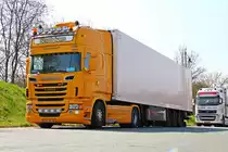 Scania Topline R620 V8 von Kraats Kaas mit Kühlsattel. Breuna A44 24.04.2013