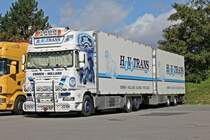 DAF XF105 SSC von HOVOTRANS als Tandemkühlzeug in Breuna A44.  14.09.2011