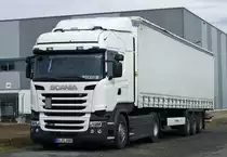 Scania R 450 im Industriegebiet  Silberberg  bei Euskirchen - 10.03.2018