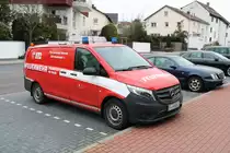 Feuerwehr Frankfurt GW-Werkstatt 1 Technischer Dienst Mercedes Benz Vito am 17.03.18 in Hofheim Taunus