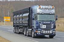 Scania R730 V8 Topline 6x2/4 mit Kipper von Oostdam Metall. Breuna 09.03.2012