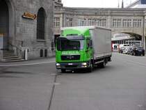 MAN mit Pritschenaufbau unterwegs in St.Gallen am 09.03.2018